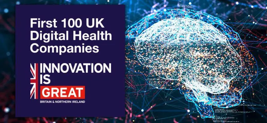 DIT First 100 UK Digital Health Companies Graphic