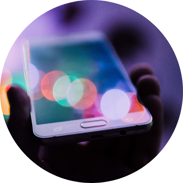Close up of mobile phone