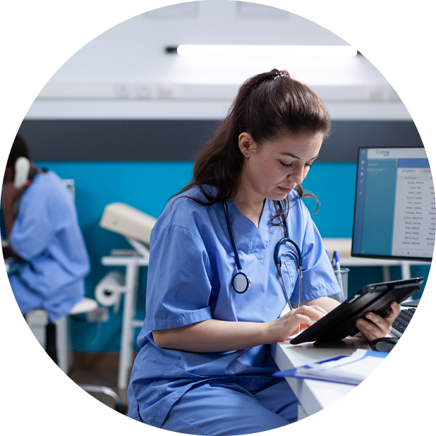 Nurse on table device